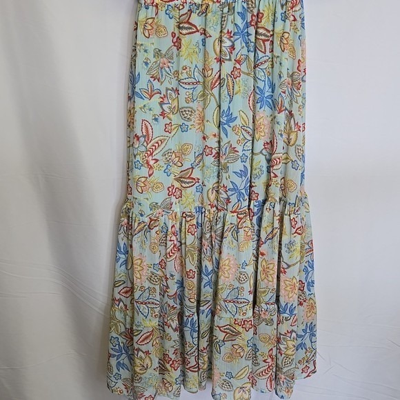 Elan Tiered Floral Dress, Multicolor, Womens Size Small - Picture 9 of 9